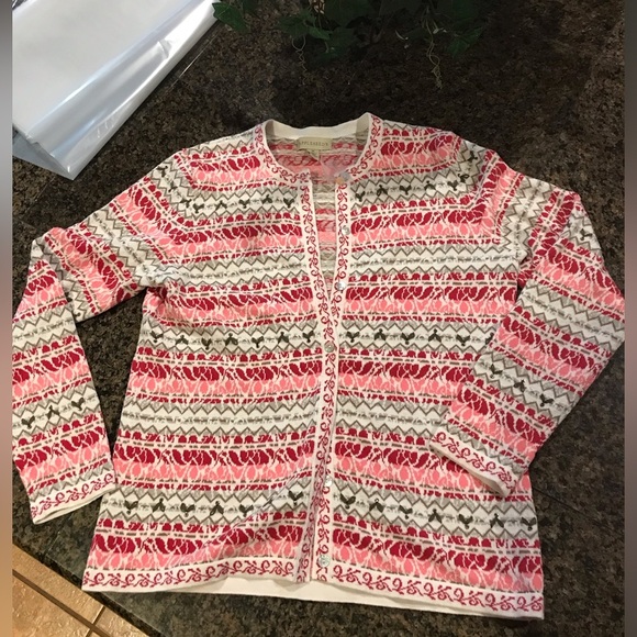 Appleseed’s Size Medium Sweater Beautiful‎ Colors Cardigan - Picture 1 of 4